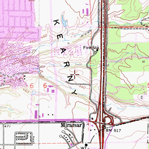 Topographic Map of West Coast University, CA