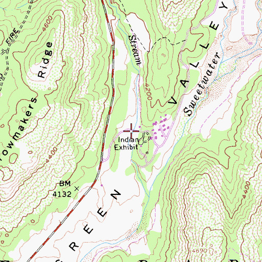 Topographic Map of Cuyamaca Rancho Park Museum and Area Headquarters, CA