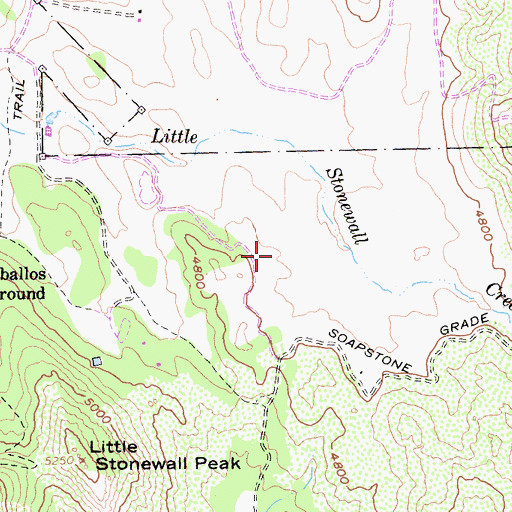 Topographic Map of Meadow Natural Preserve, CA