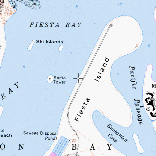 Topographic Map of Fiesta Shores, CA