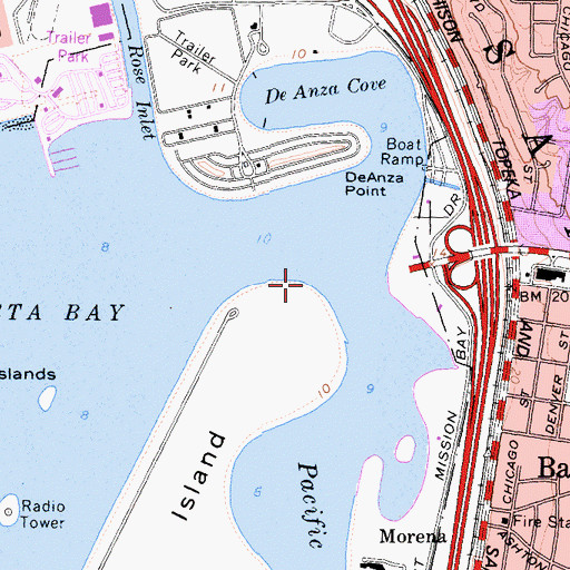 Topographic Map of Point Lowell, CA