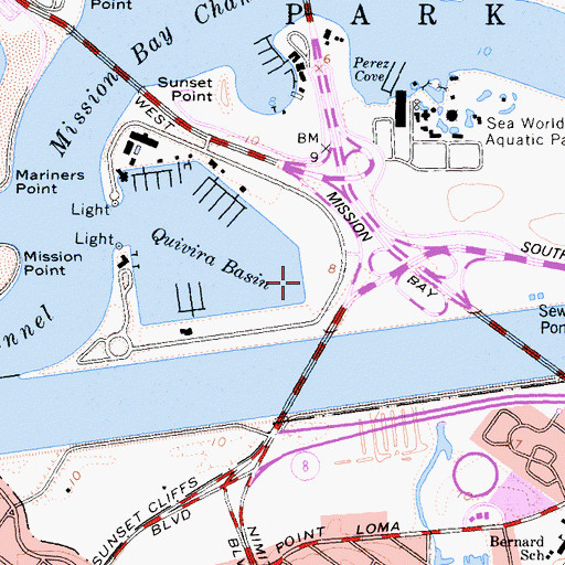 Topographic Map of Seaforth Landing, CA