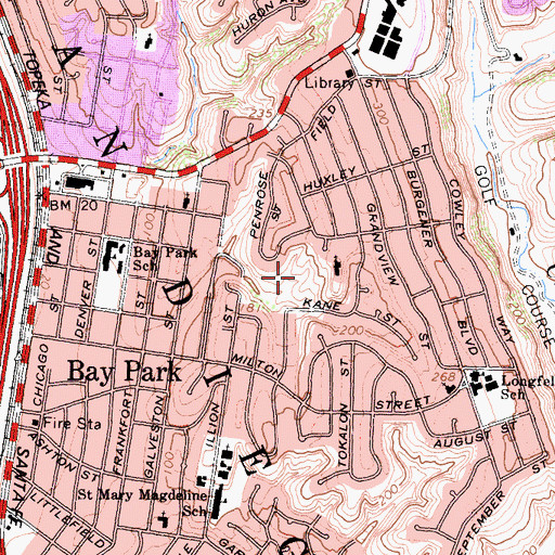 Topographic Map of Western Hills Park, CA