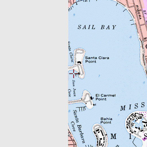 Topographic Map of Windward Boat Club, CA