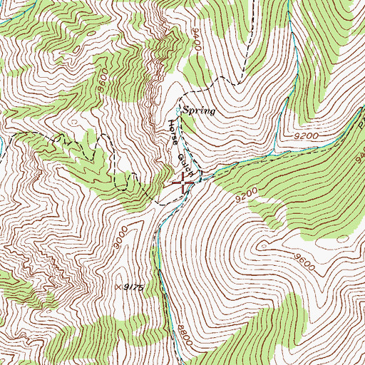 Topographic Map of Horse Gulch, CO
