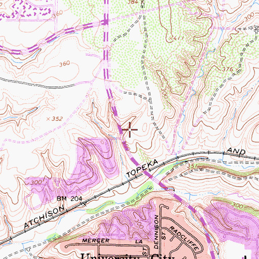 Topographic Map of Doyle Elementary School, CA