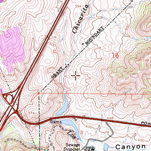 Topographic Map of Morning Creek Elementary School, CA
