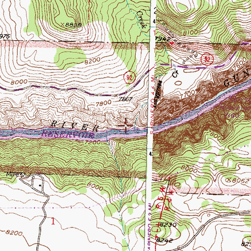 Topographic Map of Haypress Creek, CO