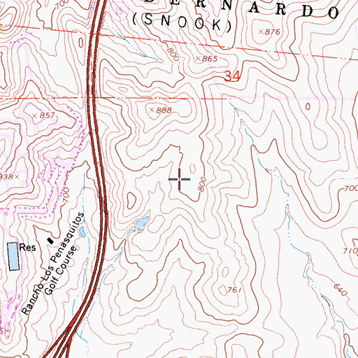Topographic Map of Scripps Clinic Rancho Bernardo, CA
