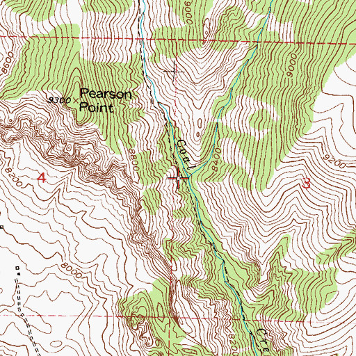 Topographic Map of East Coal Creek, CO