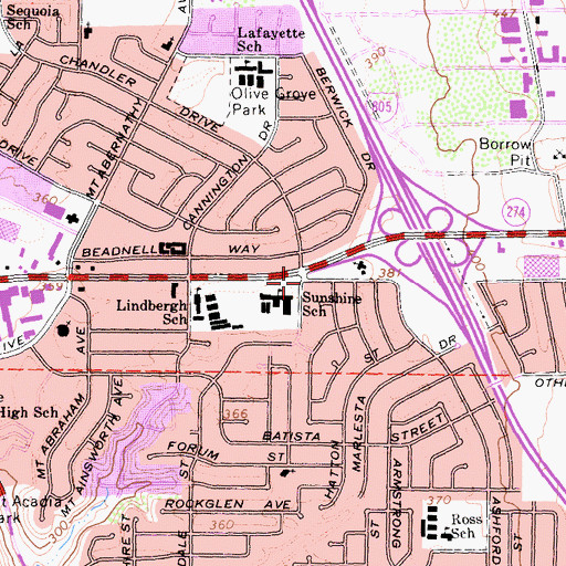 Topographic Map of Islamic School of San Diego, CA