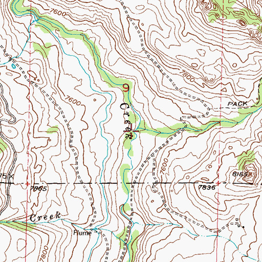 Topographic Map of Coal Creek, CO