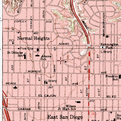 Topographic Map of Apostolic Assembly Church, CA