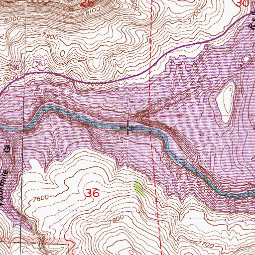 Topographic Map of Red Creek, CO