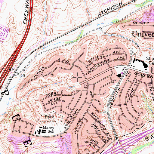 Topographic Map of The Church of Jesus Christ of Latter Day Saints, CA