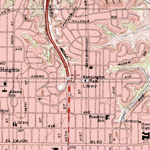 Topographic Map of Fraternal Spiritualist Church, CA