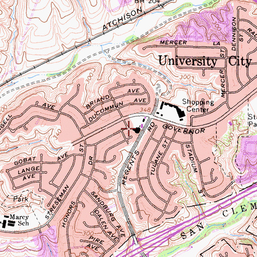 Topographic Map of Our Mother of Confidence Church, CA