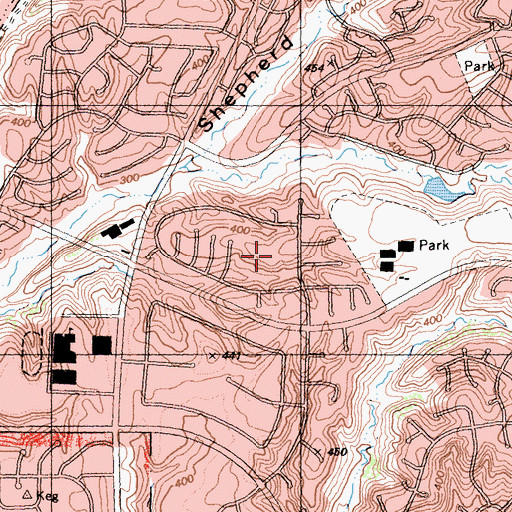 Topographic Map of Tierrasanta Elementary School, CA