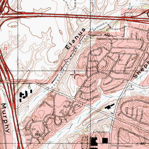 Topographic Map of Vista Grande Elementary School, CA