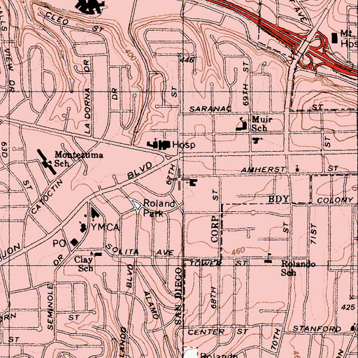 Topographic Map of Christian Reformed Church, CA