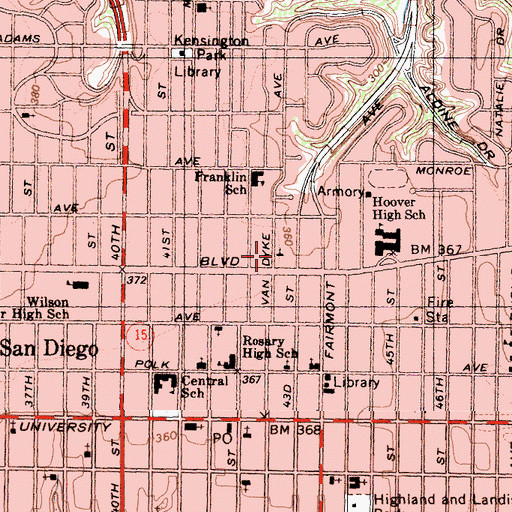 Topographic Map of Vietnamese Episcopal Church, CA