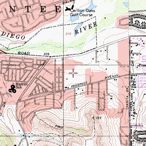 Topographic Map of Renzuilli Park, CA