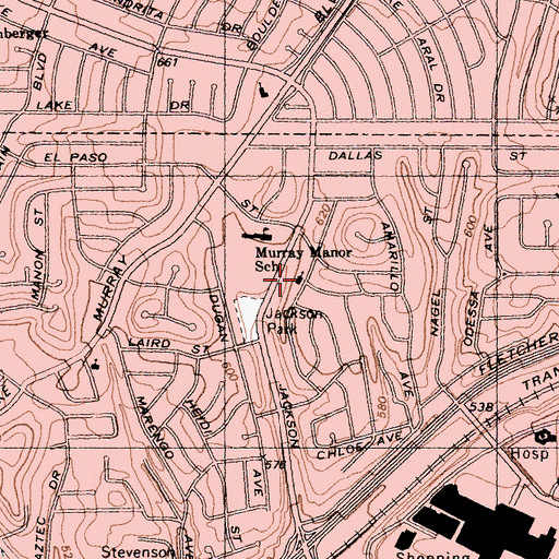 Topographic Map of United Church of Christ, CA