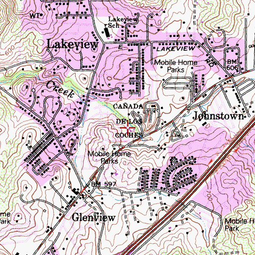 Topographic Map of Los Coches Monument, CA