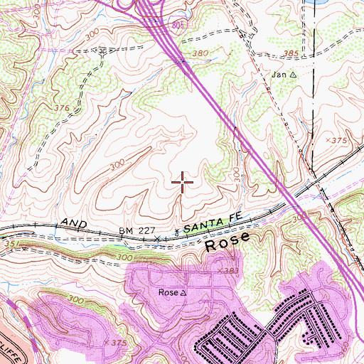 Topographic Map of Nobel Athletic Area, CA