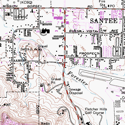 Topographic Map of Vietnamese Buddhist Association in San Diego, CA