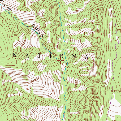 Topographic Map of McKinley Gulch, CO