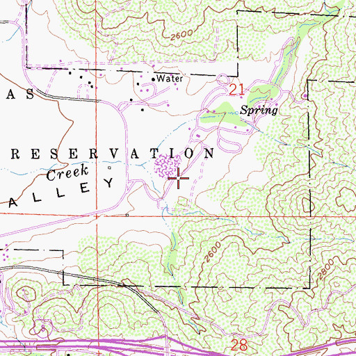 Topographic Map of Mar-Tar-Awa Campground, CA