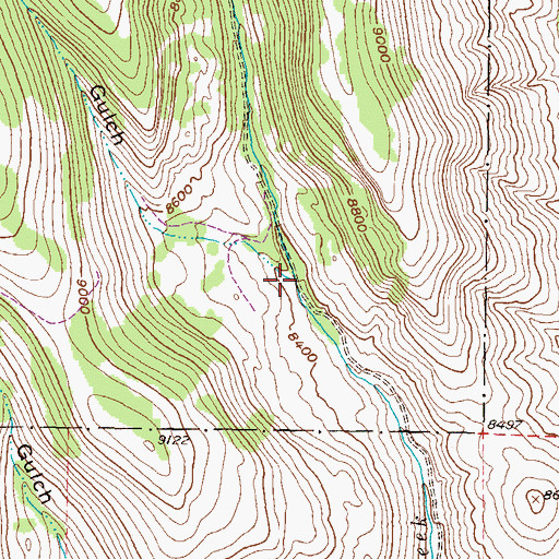 Topographic Map of Tommy Long Gulch, CO