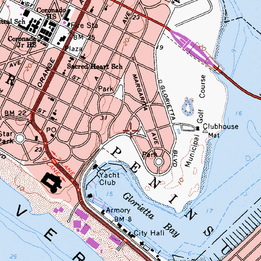 Topographic Map of Vetter Park, CA