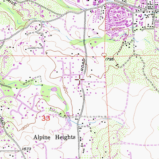 Topographic Map of The Church of Jesus Christ of Latter Day Saints, CA