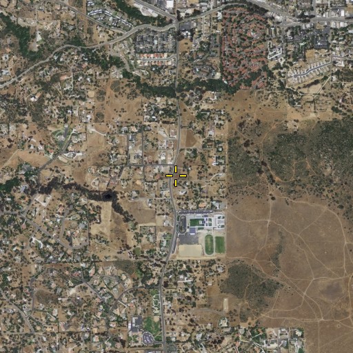 Aerial/Satellite Image of The Church of Jesus Christ of Latter Day Saints, CA
