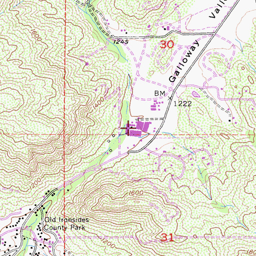 Topographic Map of Joan MacQueen Middle School, CA