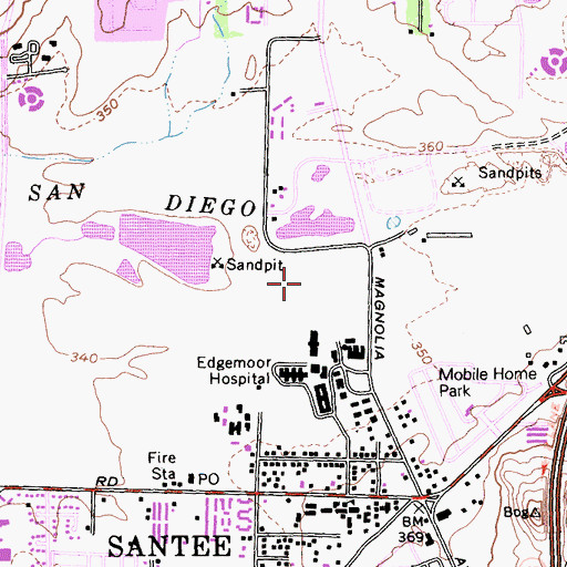 Topographic Map of Polo Barn Park, CA