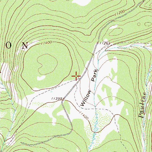 Topographic Map of Cebolla Stock Driveway, CO