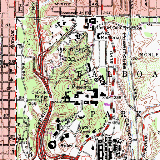 Topographic Map of Wegeforth Bowl, CA