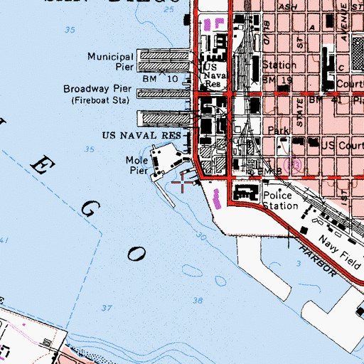 Topographic Map of Dead Mans Point, CA