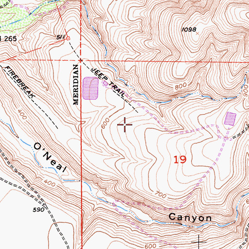 Topographic Map of San Diego Correctional Facility, CA