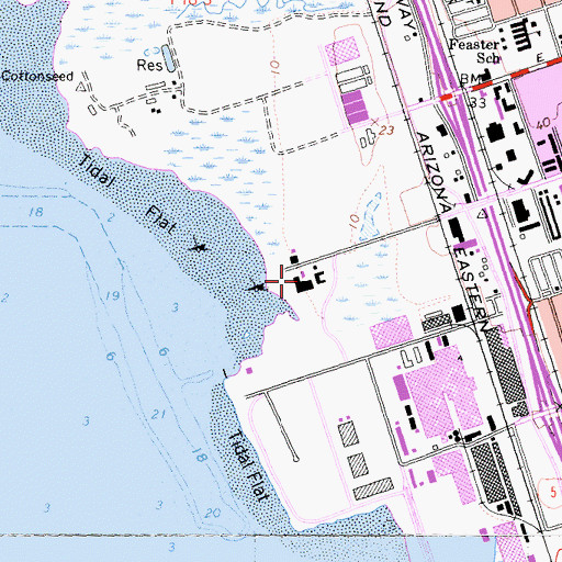 Topographic Map of Chula Vista Nature Interpretive Center, CA
