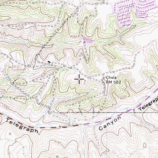 Topographic Map of Sunridge Park, CA