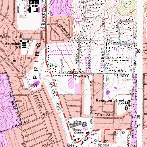Topographic Map of Visions of God Christian Ministries, CA