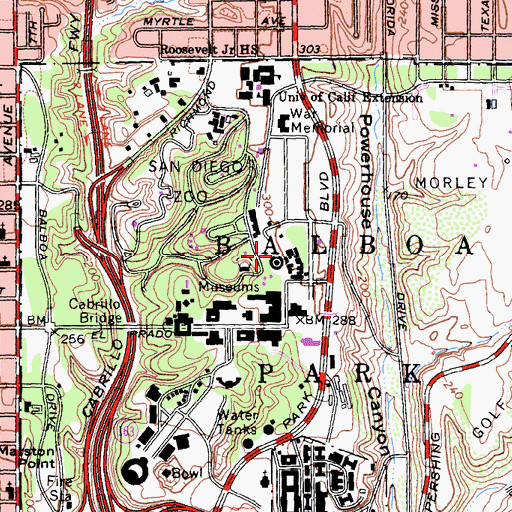 Topographic Map of Otto Center, CA