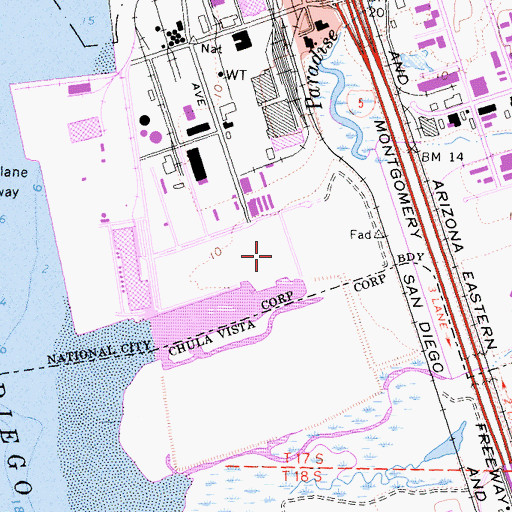 Topographic Map of Pepper Park, CA