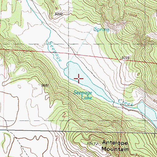Topographic Map of Seepage Lake, CO