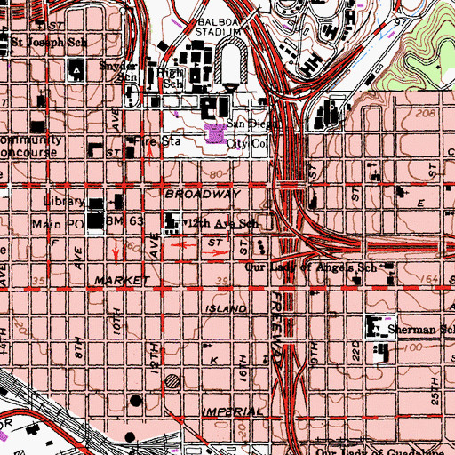 Topographic Map of Frontera Congregation, CA