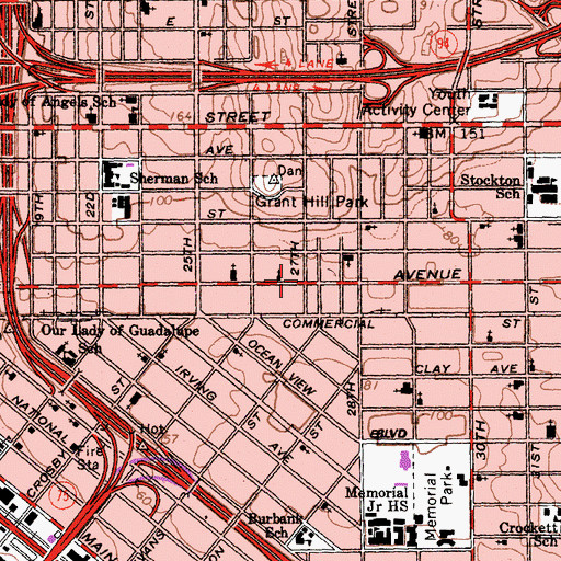 Topographic Map of Gods Way Church, CA